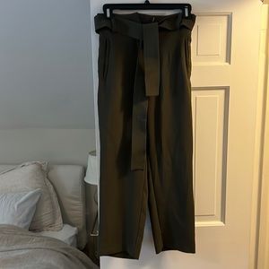 Aritzia Wilfred tie front pant, green, size 00